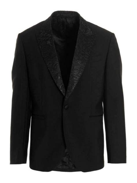 giacca nera versace|Giacche e blazer da uomo Versace nero .